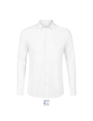 Ανδρικό μερσεριζέ πουκάμισο - Balthazar Men 03198 Λευκό